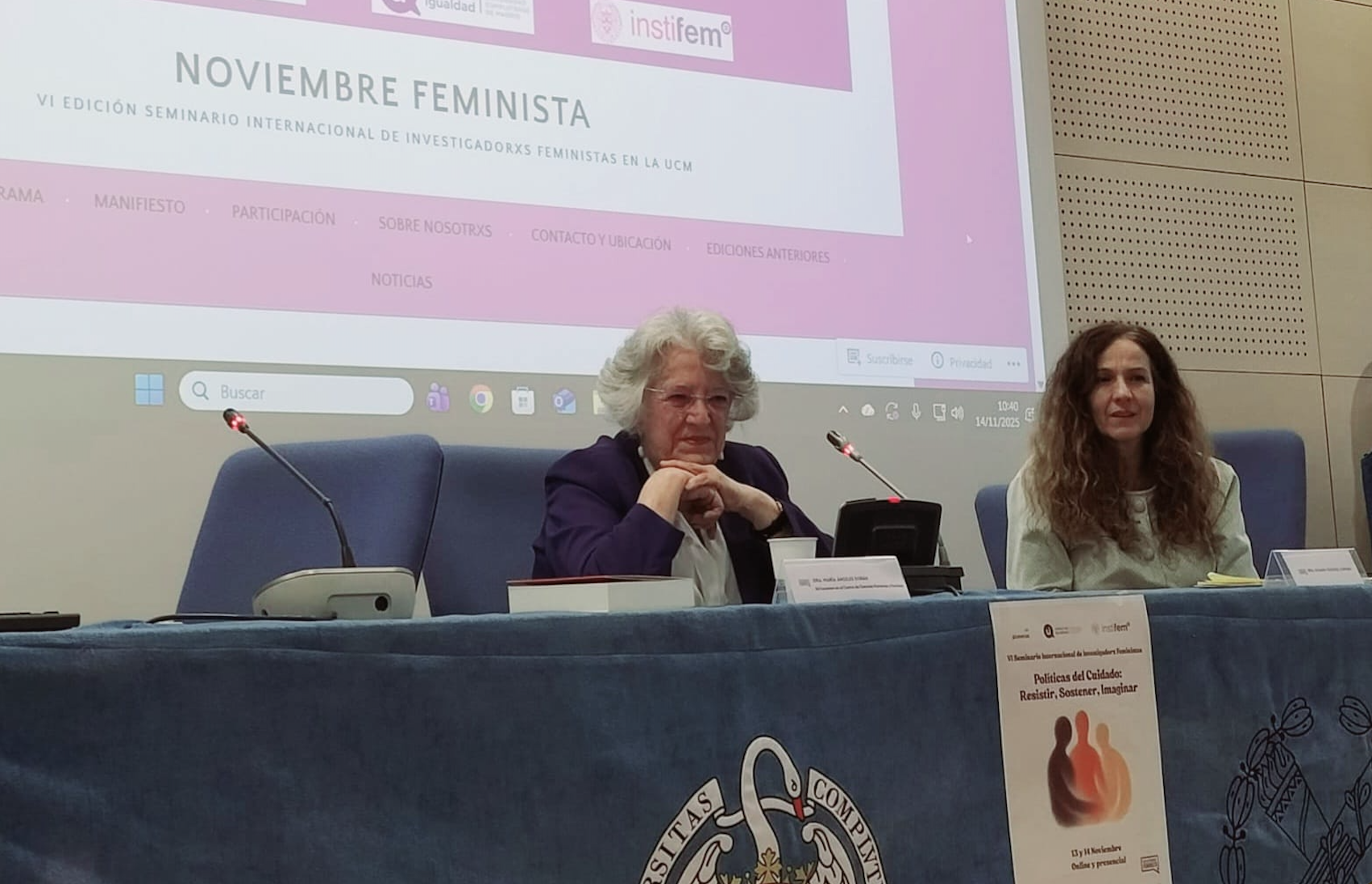 María Ángeles Durán. Noviembre Feminista UCM